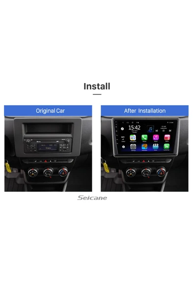 Renault Express Uyumlu 2021+ Multi?medya Navi?gasyon Usb Kamera Carplayer 6 Ram - 2