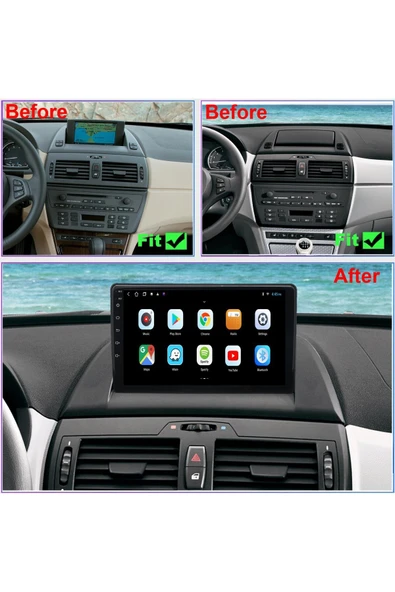 BMW X3-E83 2006-2010 MULTİMEDYA NAVİGASYON USB KAMERA CARPLAYER - Resim 2
