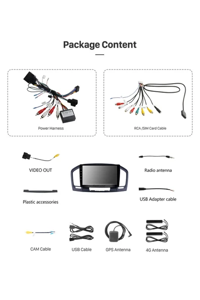 OPEL INSIGNIA 2009-2012 UYUMLU  MULTİMEDYA NAVİGASYON USB KAMERA CARPLAYER 4 RAM - 3