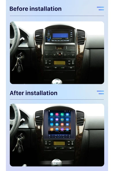 KIA SORENTO LOW 2004-2008 MULTİMEDYA NAVİGASYON USB KAMERA CARPLAYER 4 RAM - Resim 2