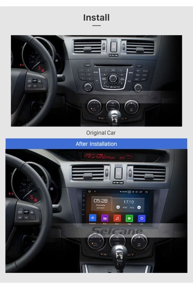 Mazda 5 2011+ Uyumlu Multi?medya Navi?gasyon Usb Kamera Carplayer 4 Ram - 2