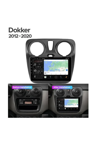 DACIA DOKKER 2012-2020 MULTİMEDYA NAVİGASYON USB KAMERA CARPLAYER - 3