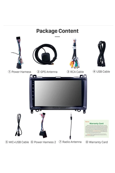 MERCEDES BENZ B200/A-CLASS W169B-CLASS W245 UYUMLU MULTİMEDYA NAVİGASYON USB KAMERA CARPLAYER 4 RAM - Resim 3