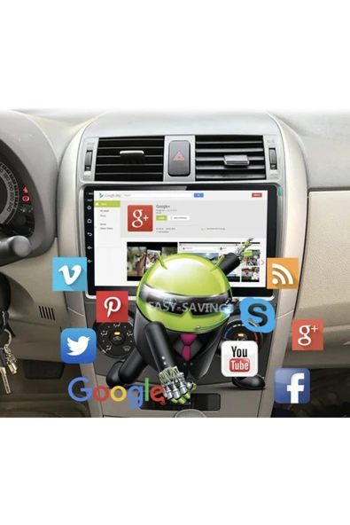 Toyota Corolla (2007-2012) Uyumlu 2gb Ram / 32gb Hafıza Android Multimedya Navigasyon - 3