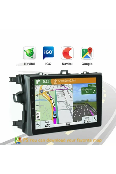 Toyota Corolla (2007-2012) Uyumlu 2gb Ram / 32gb Hafıza Android Multimedya Navigasyon - 2