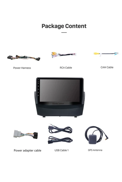 Ford Fiesta 2009-2011 Android 10 Multimedya Tv Usb Kamera 2gb Ram