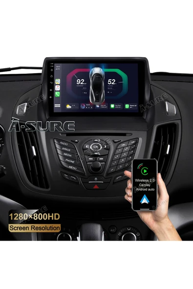 FORD KUGA/C-MAX 2013+ Uyumlu MULTİMEDYA NAVİGASYON USB KAMERA CARPLAYER 6 RAM ürün görseli