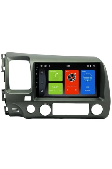 Honda Civic 2008-2011 Uyumlu Multi?medya Navi?gasyon Usb Kamera Carplayer 4 Ram