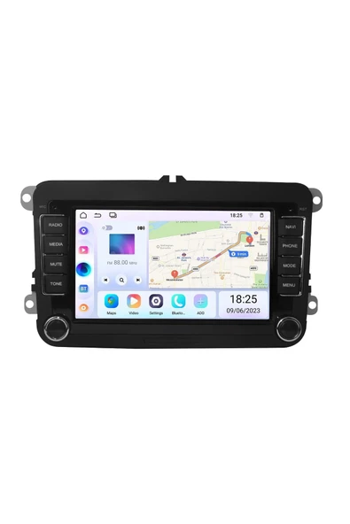 2006-2011   Uyumlu  VW Volkswagen Cupra ANDROİD MULTİMEDYA KAMERA USB GPS CARPLAYER BLUETOOTH - Resim 2