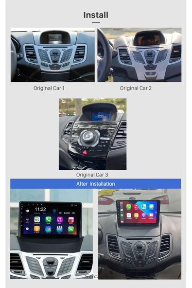 Ford Fiesta 2012-2019 Android 10 Multimedya Tv Usb Kamera 2gb Ram - 2