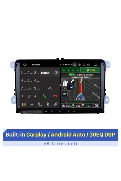 2006-2012 VW Volkswagen Uyumlu EOS ANDROİD MULTİMEDYA KAMERA USB GPS CARPLAYER BLUETOOTH ürün görseli