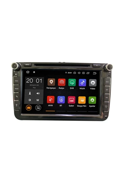 Volkswagen 8"jetta Navigasyon Multımedya Tv Usb Kamera