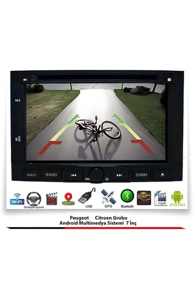 PEUGEOT 207 UYUMLU MULTİMEDYA NAVİGASYON GPS KAMERA USB BLUETOOTH - Resim 3