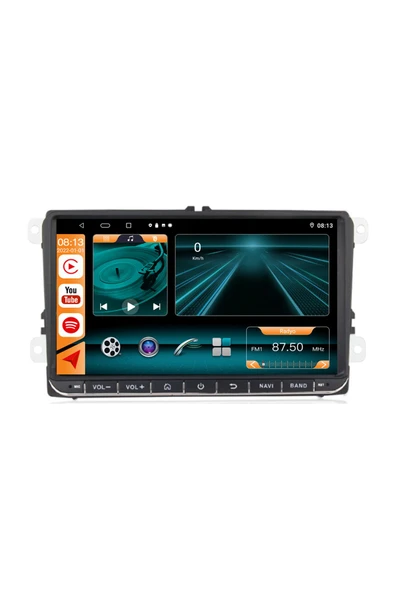 Volkswagen Touran MULTİMEDYA NAVİGASYON USB KAMERA ANDROID  2007-2011 VW Uyumlu