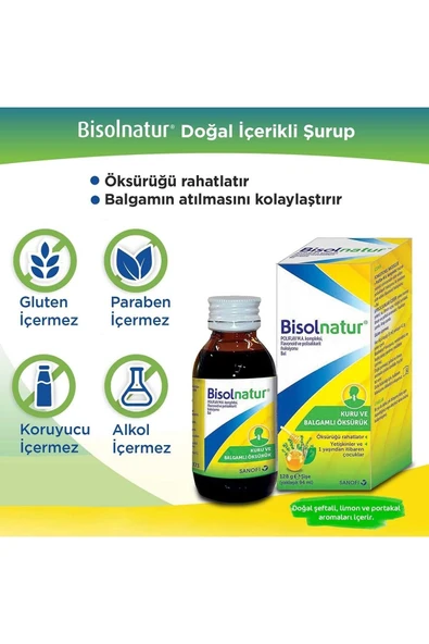 Bisolnatur Doğal İçerikli Öksürük Şurubu - Resim 4