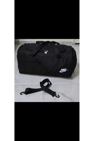 Büyük Boy Unisex Çok Gözlü Siyah Spor Fitness Seyahat Çantası