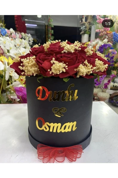 ÖZEL BUKET GÜL SPARİŞ ÜZERİNE ÖZEL İSİM YAZILIR KIZ İSTEME HEDİYELİK