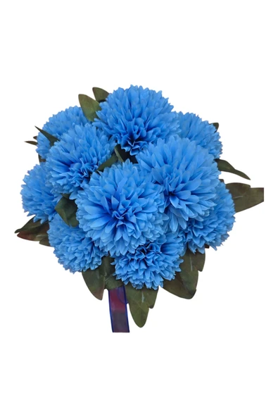 beyaz kutuda mavi cicekler hediyelik şık tasarım - Resim 2