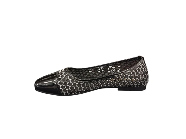 Merry Pace 2343320Z Tül Detaylı Parlak Hafif Şık Tasarım Kadın Günlük Babet Ayakkabı - 6