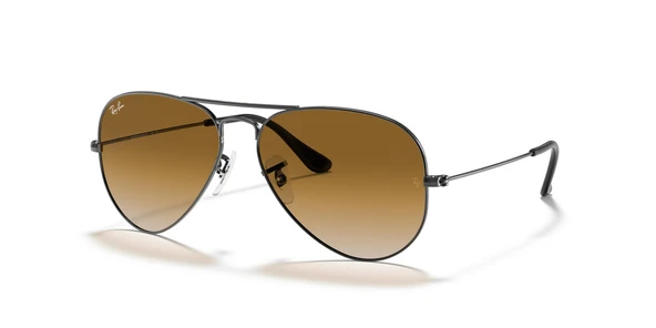 Ray-Ban Aviator 3025 004/51 Gunmetal-Light Brown Güneş Gözlüğü