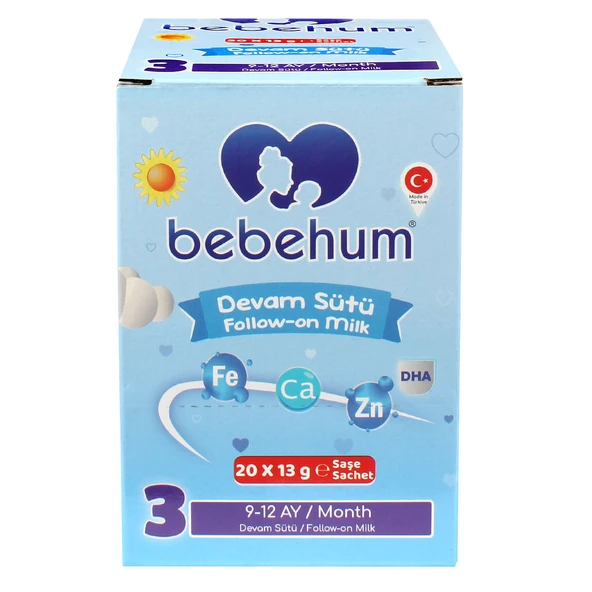 Bebehum 3 Numara Tek Kullanımlık Bebek Devam Sütü 20 Adet - 3