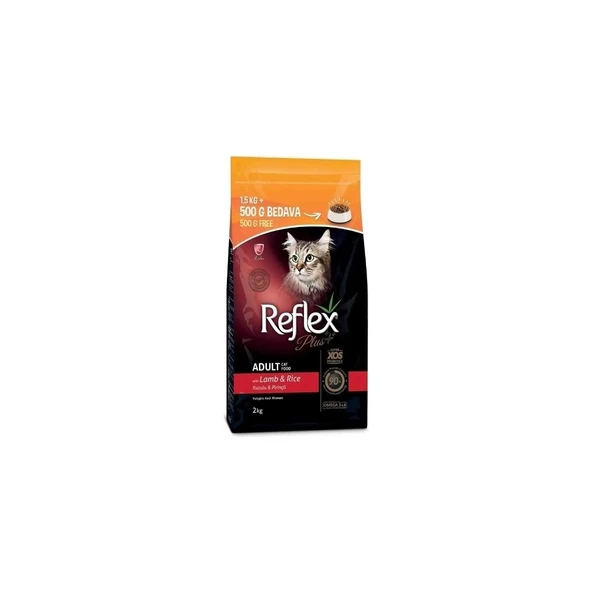 Adult Kuzu ve Pirinçli Yetişkin Kedi Maması 1.5 Kg+500 Gr Hediyeli