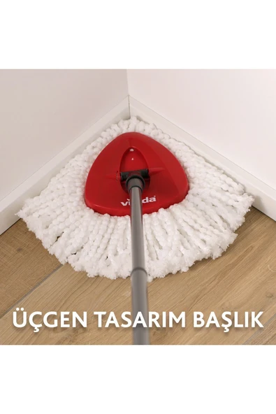 Vileda Turbo Üçgen Başlık Mikrofiber Yedek Paspas 2 Paket - 7