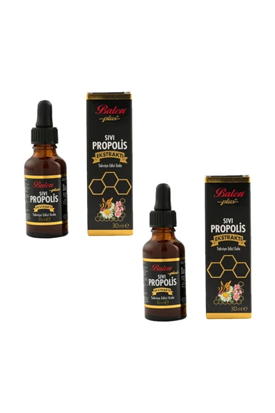 Sıvı Propolis Ekstraktı Su Bazlı 30 Ml- 2 Adet Sıvı Propolis Su Bazlı