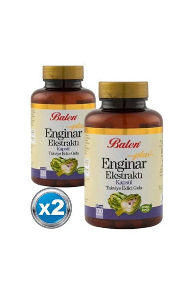 2 Adet Enginar Plus Ekstraktı Kapsülü 100 Kapsül