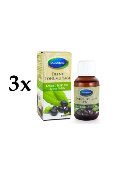 3 Adet Mecitefendi Defne Tohumu Yağı 3x50 Ml