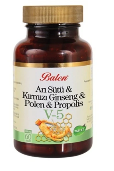 Arı Sütü & Kırmızı Ginseng & Polen & Propolis V51000mg 60