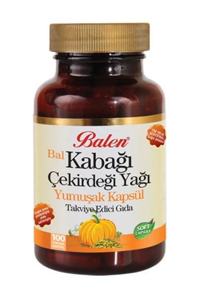 Bal Kabağı Çekirdeği Yağı Yumuşak Kapsül 1380 Mg* 100