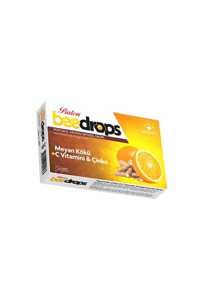 Beedrops Meyan Kökü C Vit.-çinko Portakal Aromalı Drops