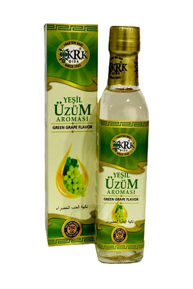 Krk A Özdeş Yeşil Üzüm Aroması 250 ml Cam Şişe 250 Cc. Üzüm Aroma
