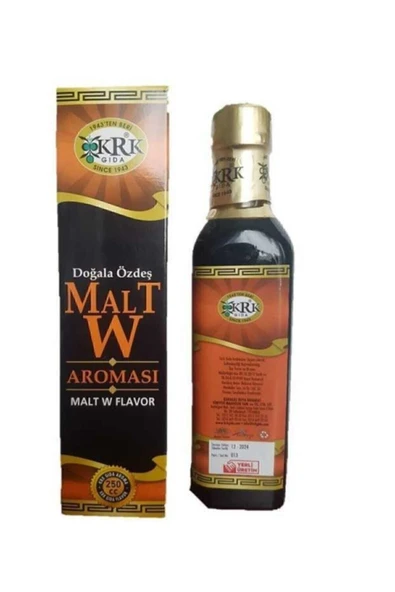 Malt Aroması 250 ml Meşe Aroması Malt W Aroma Cam Şişe 250 Cc