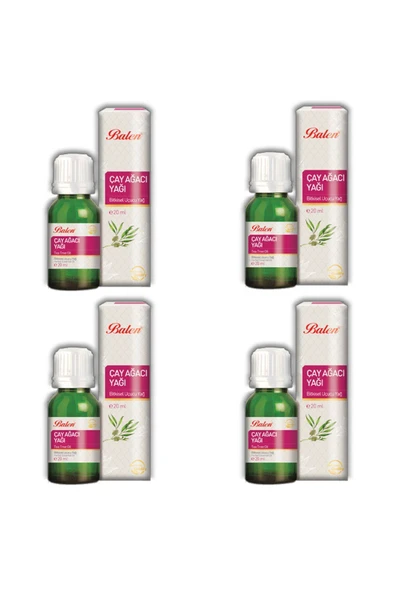 Çay Ağacı Yağı-hint Defnesi Yağı (DİSTİLASYON) 20 ml 4 Adet