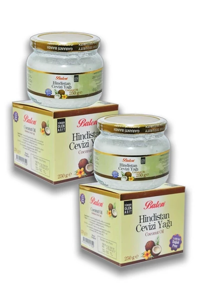 Hindistan Cevizi Yağı Soğuk Pres 2 X 250 gr