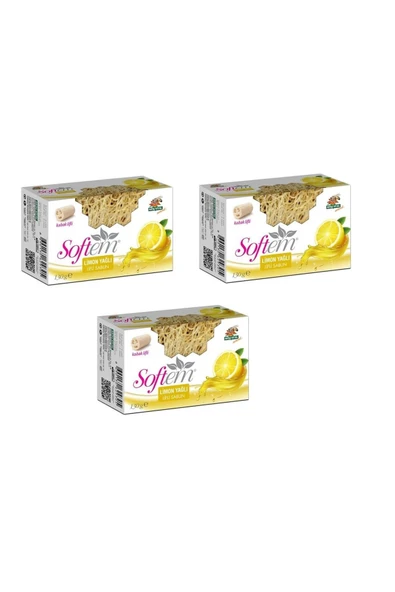 Limon Yağlı Kabak Lifli Sabun 130 gr 3 ADET