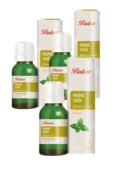 3 Kutu Nane Yağı 20 Ml Nane Yağı Top. 60ml.