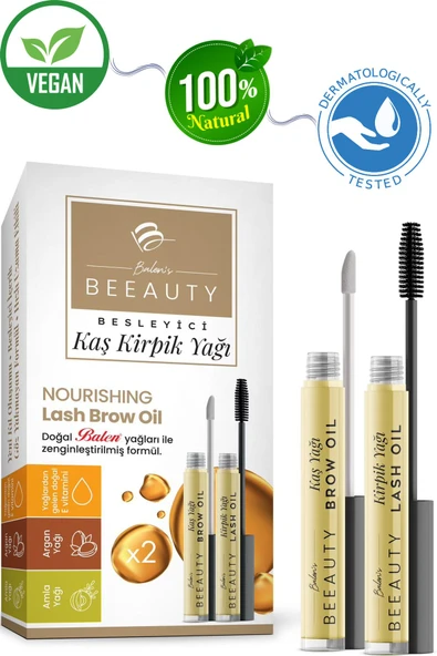 Kaş Yağı & Kirpik Yağı - (Amla Yağı - Argan Yağı - E Vitamini) Tek Paket 2 ürün