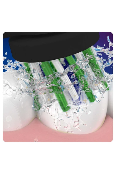 ORAL-B CROSS ACTION TESTSIEGER 3+1 EXTRA YEDEK BAŞLIK SİYAH - 7