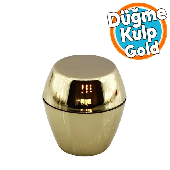 Mobilya Mutfak Dolap Dolabı Çekmece Kulpu Kulbu Plastik Altın Tek Vidalı Kulp Düğme Gold 10 Adet - 6
