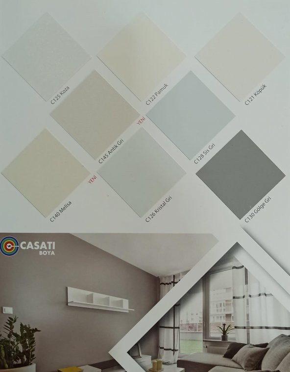 Casati Silikonlu İpek Mat İç Cephe Boyası 15 Lt - 5
