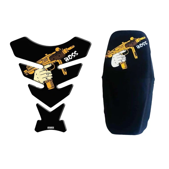 Universal Motosiklet Boss Kombini ( Koltuk Kılıfı + Tank Pad)