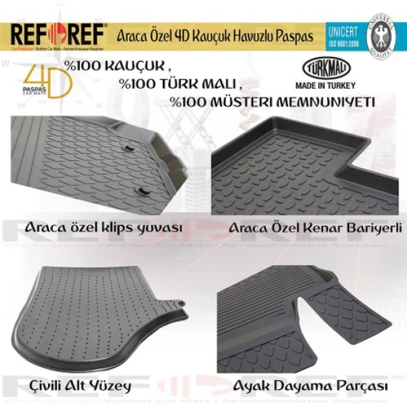 Hyundai i20 4D Paspas Refref Siyah ve Bagaj Havuzu 2014 2019 - 3