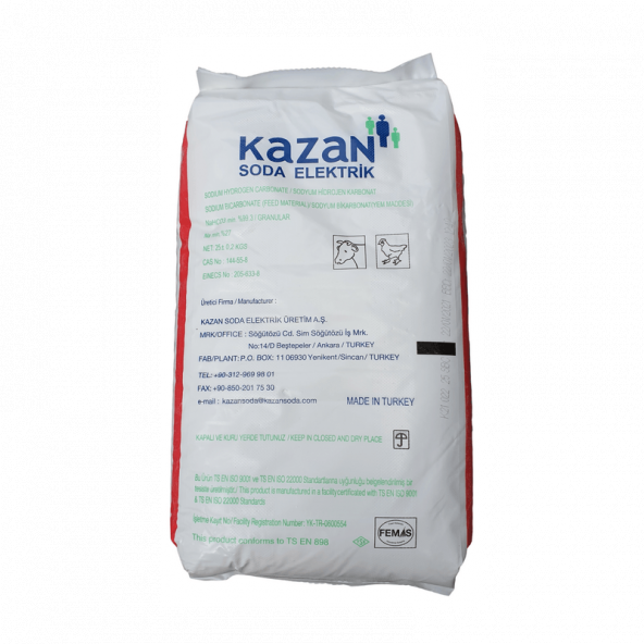 Saf Karbonat Içilebilir Sodyum Bikarbonat Besin Türü Toz Soda 25 KG