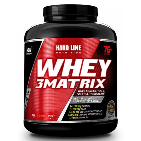 Hardline Nutrition Whey 3 Matrix Çikolata Aromalı 2300 gr Protein Tozu - Resim 2