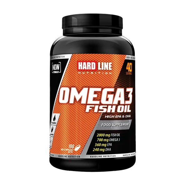 Hardline Omega 3 160 Kapsül Balık Yağı - Hızlı kargo