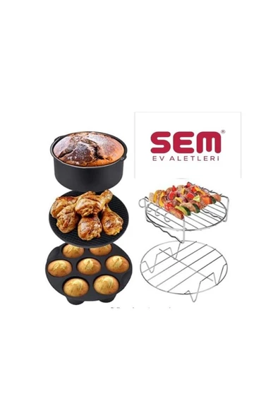 Akıllı Fritöz Airfryer Pişirme Aparatları Aksesuar Yağsız Kızartma Tavalar - 3