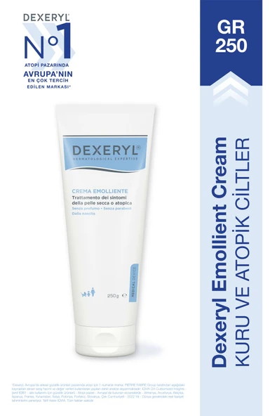 Dexeryl Emollient Cream Çok Kuru ve Atopiye Eğilimli Ciltler İçin Krem 250 gr - Resim 2